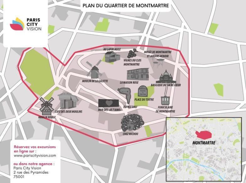 شقة Studyo Cosy 400 Metre Sacre Ceour باريس المظهر الخارجي الصورة